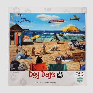 Buffalo Games Dog Days Ruff Summer 750 Piece Jigsaw Puzzle Lucia Heffernan 17330